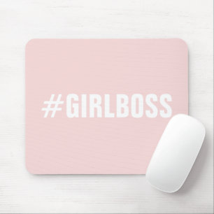 Moderne rosa Blindenlegertypografie Mousepad