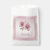 Moderne rosa Blume bevorzugen Bag Geschenktütchen (Vorderseite)