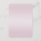 Moderne rosa Blume - Detailkarte Begleitkarte (Rückseite)