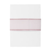 Moderne rosa Blume Einladungsbanderole (Rückseitenbeispiel)