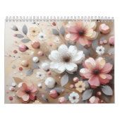 Moderne rosa Blume Kalender (Titelbild)