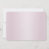 Moderne rosa Blume Save the Date Karte (Rückseite)