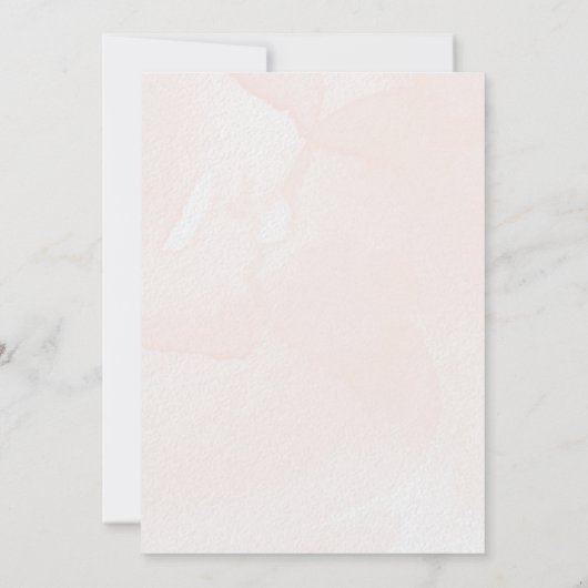 Moderne rosa Blume zum Hochzeitsfeiern Einladung (Rückseite)