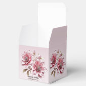 Moderne rosa Blumen Geschenkbox Geschenkschachtel (Geöffnet)