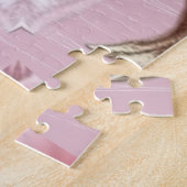 Moderne rosa Blumen Puzzle (Seite)