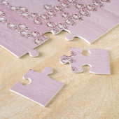 Moderne rosa Blumen Puzzle (Seite)