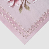 Moderne rosa Blumen Seidenpapier (Detail)