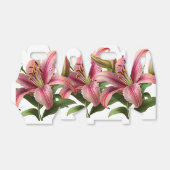 Moderne rosa Blumenläden und grüne botanische Lili Geschenkschachtel (Ungefaltet)