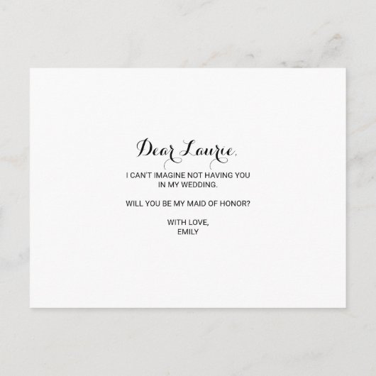 Moderne rosa Blush tropische Blumenüberdacht Einladungspostkarte (Rückseite)