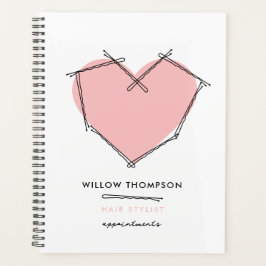 Moderne rosa Bobby Buttone Frisur Stilftige Termin Planer