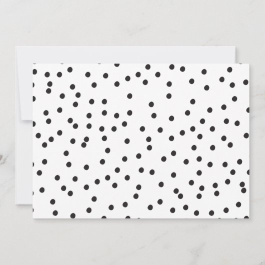 Moderne rosa Border Spot Flat Danke Karte (Rückseite)