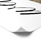 Moderne rosa Bow Coquette Graduation Cap Willkomme Poster (Ecke)