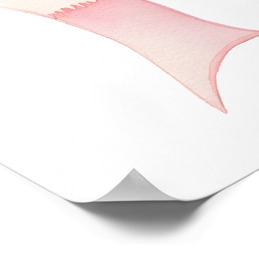 Moderne rosa Bow Coquette Graduation Cap Willkomme Poster (Ecke)