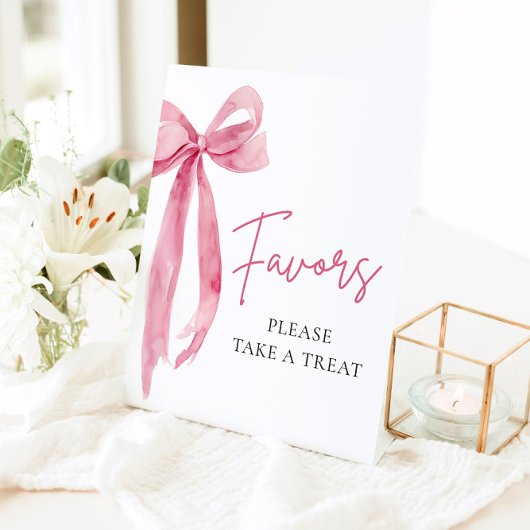 Moderne rosa Bow Graduation Party bevorzugt Signie Sockelschild