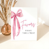 Moderne rosa Bow Graduation Party bevorzugt Signie Sockelschild