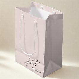 Moderne rosa Bridesmaid Vorschlag Gifttasche Mittlere Geschenktüte