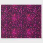 Moderne, rosa Bucht Weihnachtsbeleuchtung abstrakt Geschenkpapier (Flach)