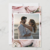 Moderne, rosa Butterbecher-Blume Einladung (Rückseite)