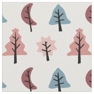Moderne rosa Cookie Form Baumstruktur Muster Urlau Stoff