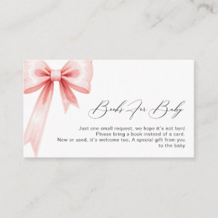 Moderne rosa Coquette Babydusche Nachfrage Begleitkarte