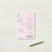 Moderne rosa Dahlien Post-it Klebezettel (Auf Schreibtisch)