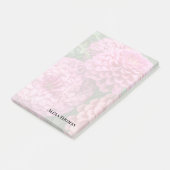 Moderne rosa Dahlien Post-it Klebezettel (angewinkelt)