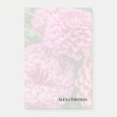 Moderne rosa Dahlien Post-it Klebezettel (Vorderseite)