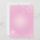 Moderne Rosa Disco-Party Einladung für Cowgirl (Rückseite)