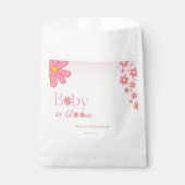 Moderne rosa Dusche Geschenktütchen (Vorderseite)
