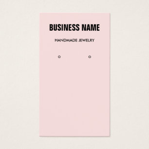 Moderne rosa, einfache, trendige Ohrring-Grafikkar