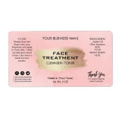 Moderne rosa Farbmarken für die Hautbehandlung (Vorne)