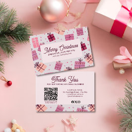 Moderne rosa Feierliche Business Frohe Weihnachten