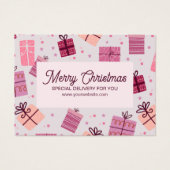 Moderne rosa Feierliche Business Frohe Weihnachten (Vorderseite)