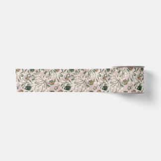 Moderne rosa Feiertags-Wintergrün Mistelzweig  Satinband