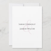 Moderne rosa Flachbett-Save the Date-Karte Save The Date (Rückseite)