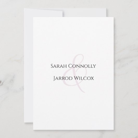 Moderne rosa Flachbett-Save the Date-Karte Save The Date (Rückseite)