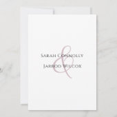 Moderne rosa Flachbett-Save the Date-Karte Save The Date (Rückseite)