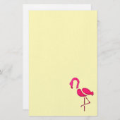 Moderne rosa Flamingokunst Briefpapier (Vorne/Hinten)