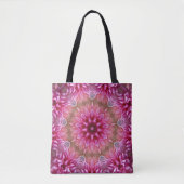 Moderne rosa, florale Abstrakte Kunst Tasche (Vorderseite)