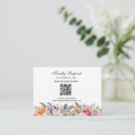 Moderne rosa florale islamische Invasion Begleitkarte