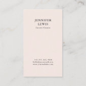 Moderne rosa Foto Social Media Visitenkarte (Rückseite)