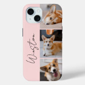 Moderne rosa Fotomaterial Case-Mate iPhone Hülle (Rückseite)