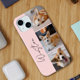 Moderne rosa Fotomaterial Case-Mate iPhone Hülle