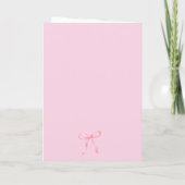Moderne rosa Frohe Weihnachten gefaltet (Rückseite)