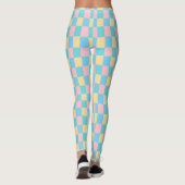 Moderne rosa gelb blaue grüne Vorlage Elegant Leggings (Rückseite)