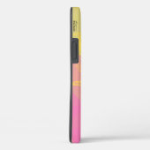 Moderne rosa Gelbe Biene und Monogramm Case-Mate iPhone Hülle (Rückseite / Rechts)