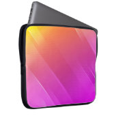 Moderne rosa-gelbe Halbtontextur Laptop-Sieb Laptopschutzhülle (Vorne Rechts)