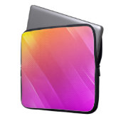 Moderne rosa-gelbe Halbtontextur Laptop-Sieb Laptopschutzhülle (Vorderseite Links)