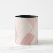 Moderne rosa geometrische Batik Tasse (Zentrum)