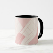Moderne rosa geometrische Batik Tasse (VorderseiteRechts)